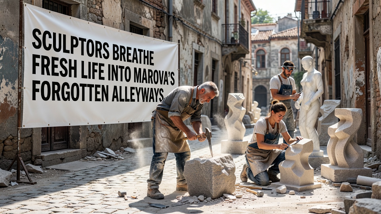 Sculptors Breathe Fresh Life into Marova's Forgotten Alleyways